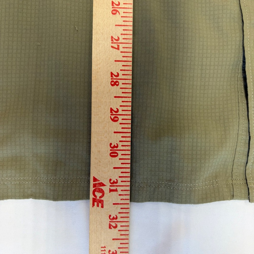 Simms Fishing Shirt XXL Ripstop Long Sleeve Green Mens Snap Utility Outdoor Top - Picture 5 of 13